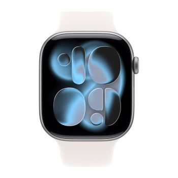 Apple Watch Series 11, 42 mm, Space Gray Aluminum Light Blush Sport Band M/L